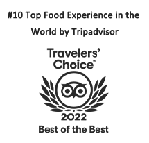 #10 Top Food Experience in the World by Tripadvisor