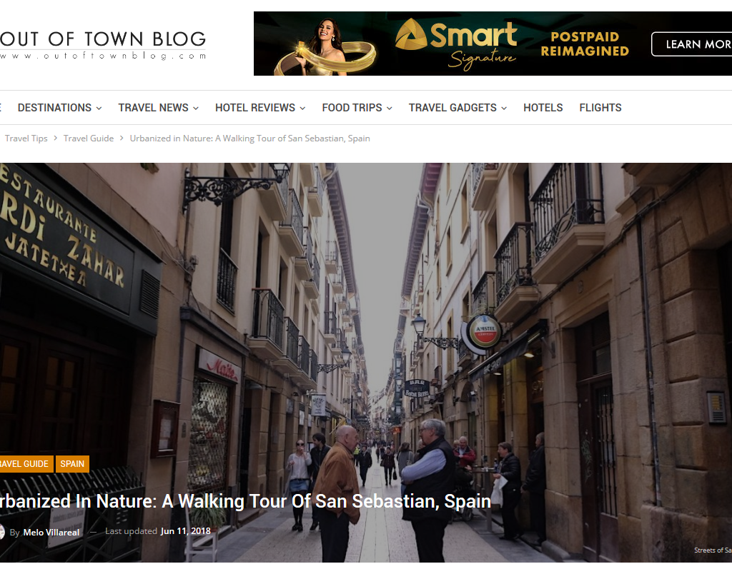 Urbanizado en la naturaleza Un recorrido a pie por San Sebastián